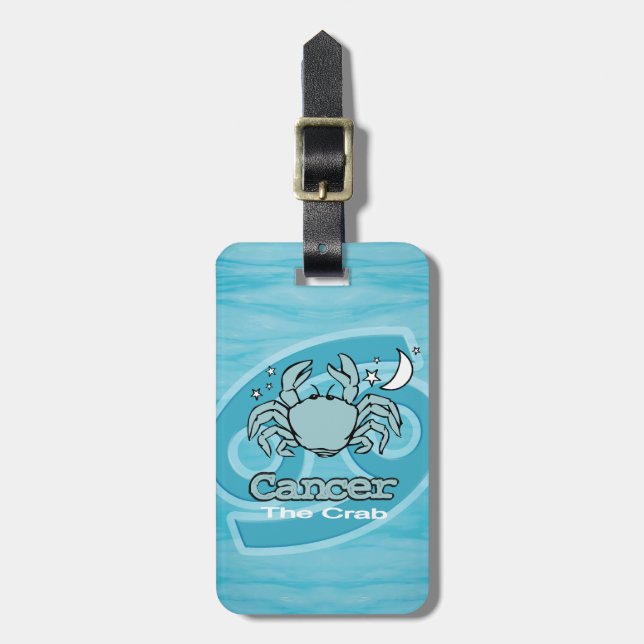 Cancer The Crab horoscope id luggage tag (Front Vertical)