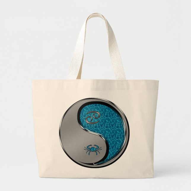 Cancer the Crab Large Tote Bag (Front)