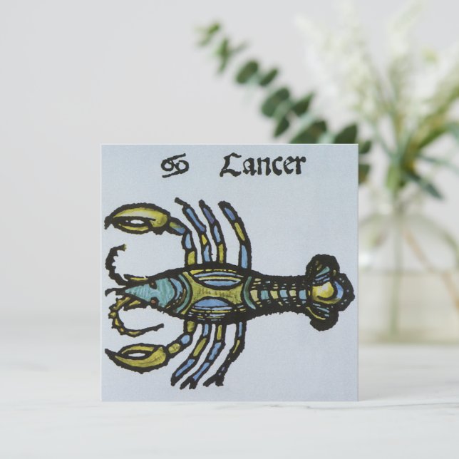 Cancer the Crab, Vintage Sign of the Zodiac (Standing Front)