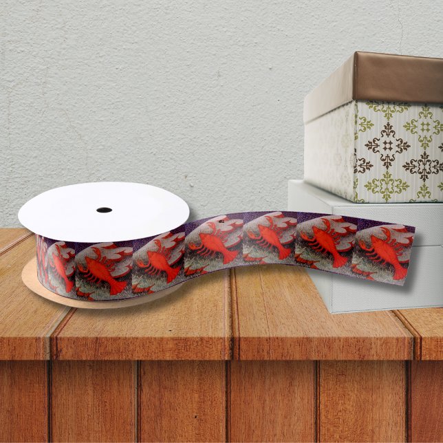 Cancer the Crab Zodiac Sign Birthday Party Satin Ribbon (Cancer the Crab Zodiac Sign Birthday Party Satin Ribbon)