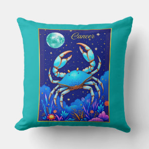 Cancer the Crab Zodiac Sign Cushion