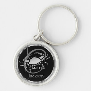 Cancer ♋ the Crab - Zodiac Sign Key Ring