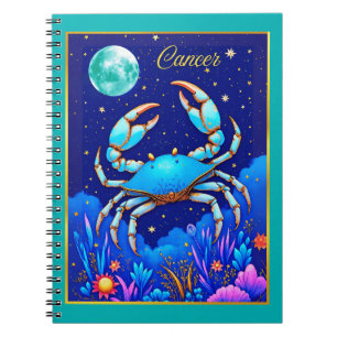Cancer the Crab Zodiac Sign Notebook