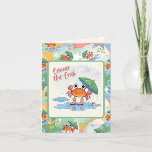 Cancer the Crab Zodiac sign Thank You Card