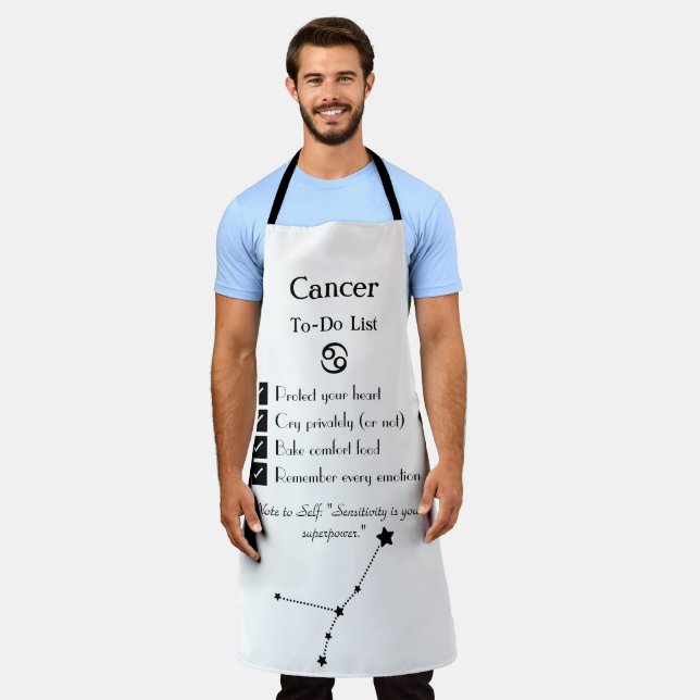 Cancer– To-Do List Apron (Worn)
