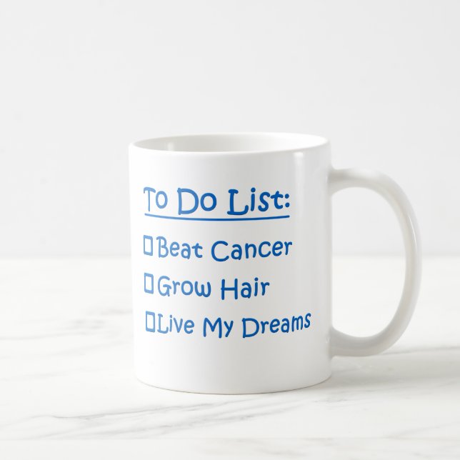 Cancer To Do List Coffee Mug (Right)