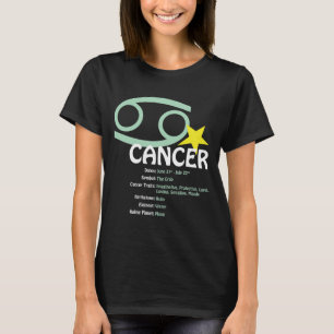 Cancer Traits Ladies Dark T-Shirt