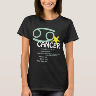 Cancer Traits Ladies Dark T-Shirt