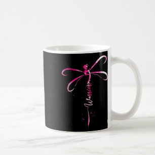 Cancer Warrior Breast Cancer Awareness Dragonfly Coffee Mug