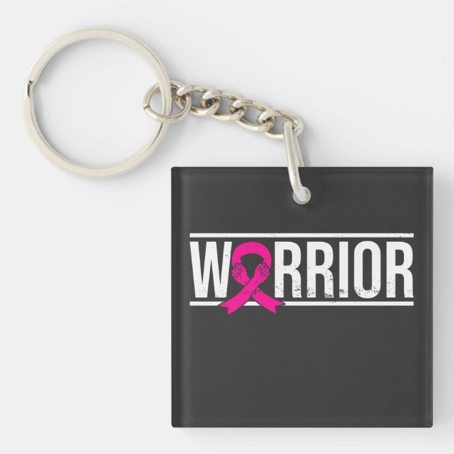 Cancer Warrior Key Ring (Front)
