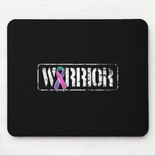 Cancer Warrior - Military Style Awareness Ribbon Mouse Pad