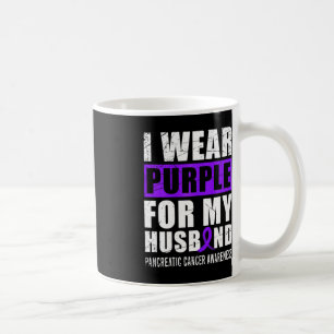 Cancer Warrior Purple Ribbon Pancreatic Cancer Awa Coffee Mug