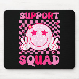 Cancer Warrior Support Squad Breast Cancer Awarene Mouse Pad
