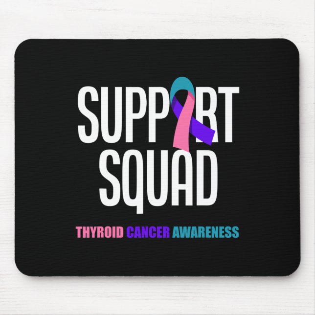 Cancer Warrior Support Squad Thyroid Cancer 1  Mouse Pad (Front)