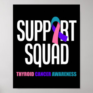 Cancer Warrior Support Squad Thyroid Cancer 1 Poster