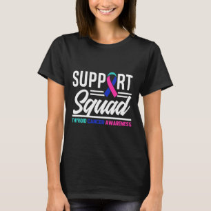 Cancer Warrior Support Squad Thyroid Cancer T-Shirt
