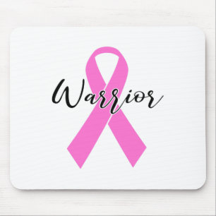 Cancer Warrior T Shirt Pink Ribbon Awareness Survi Mouse Pad