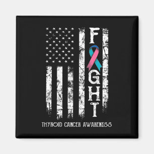 Cancer Warrior Us Flag 1 Magnet