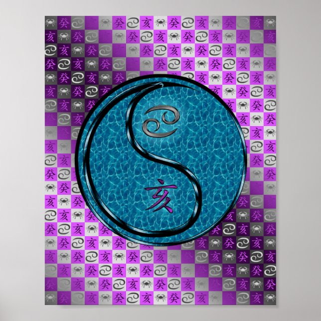 Cancer & Water Boar Poster (Front)