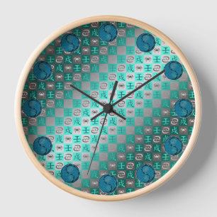 Cancer & Water Dog Clock
