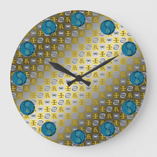 Cancer & Water Dragon Large Clock