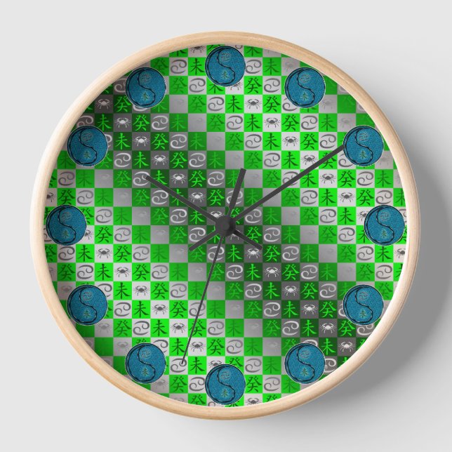 Cancer & Water Goat Clock (Front)