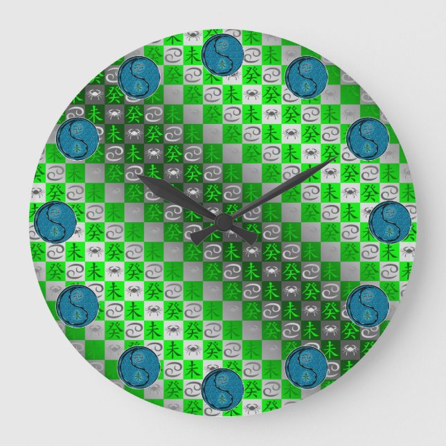 Cancer & Water Goat Large Clock (Front)