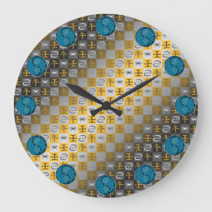 Cancer & Water Horse Large Clock