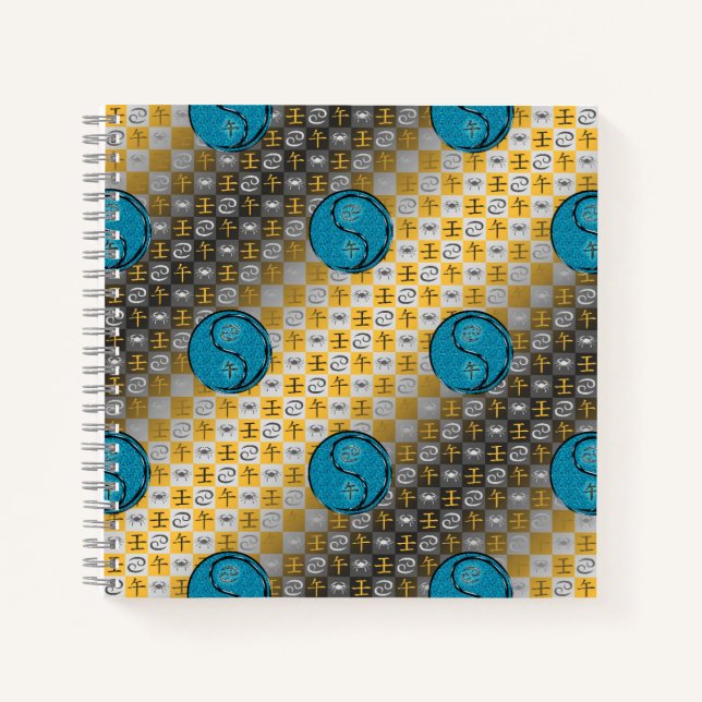 Cancer & Water Horse Notebook (Front)