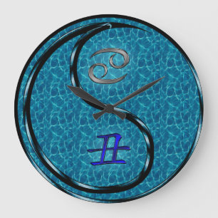 Cancer & Water Ox Large Clock