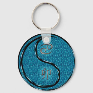 Cancer & Water Rabbit Key Ring