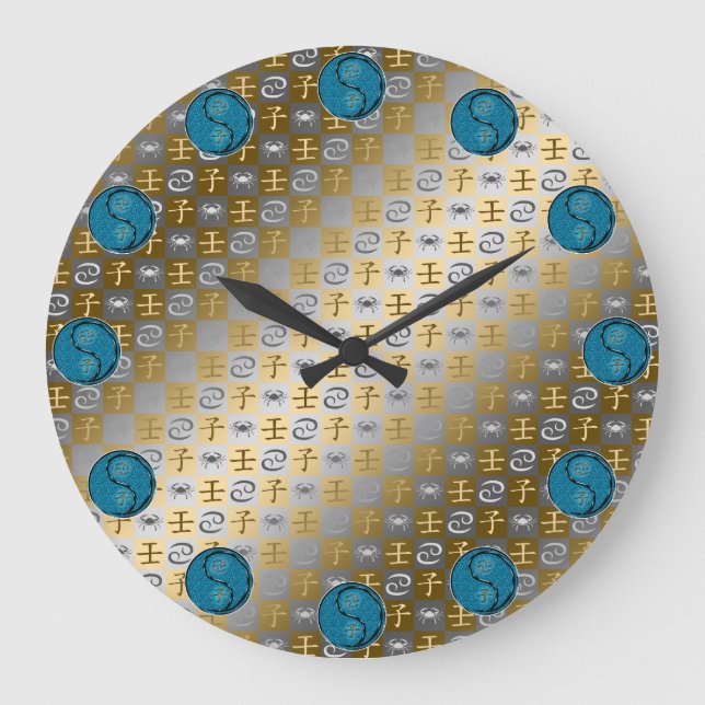 Cancer & Water Rat Large Clock (Front)