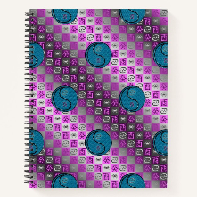 Cancer & Water Rooster Notebook (Front)