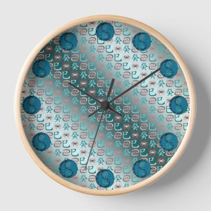 Cancer & Water Snake Clock