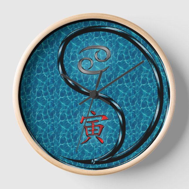 Cancer & Water Tiger Clock (Front)