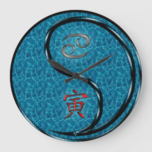 Cancer & Water Tiger Large Clock