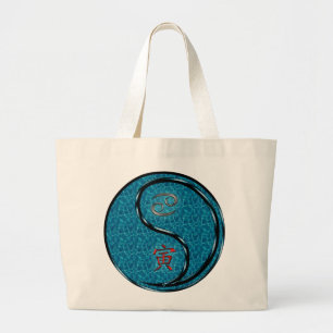 Cancer & Water Tiger Large Tote Bag