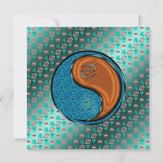 Cancer & Wood Dog Card (Front)