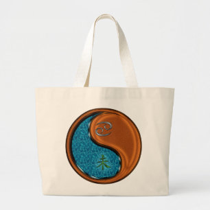 Cancer & Wood Goat Large Tote Bag