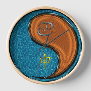 Cancer & Wood Monkey Clock