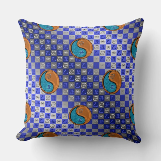 Cancer & Wood Ox Cushion (Front)