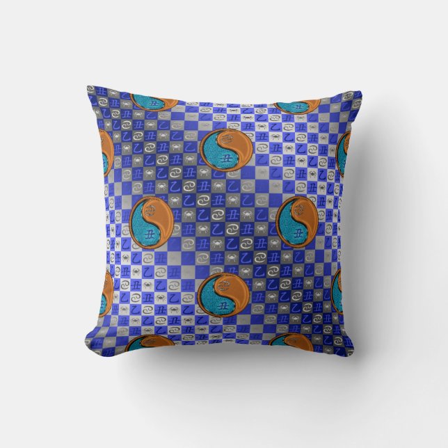 Cancer & Wood Ox Cushion (Front)