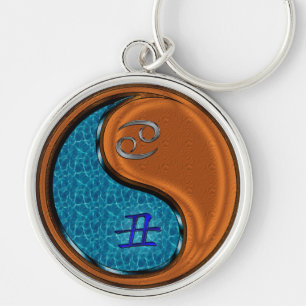 Cancer & Wood Ox Key Ring