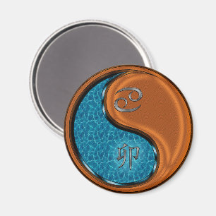 Cancer & Wood Rabbit Magnet