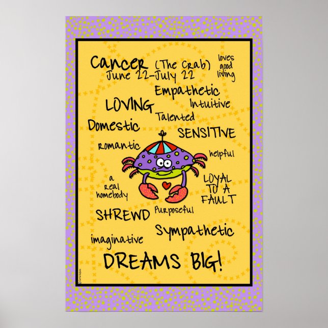 cancer wordcloud  poster (Front)