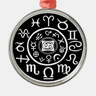 Cancer - Zodia Constellation & Planetary design Metal Ornament