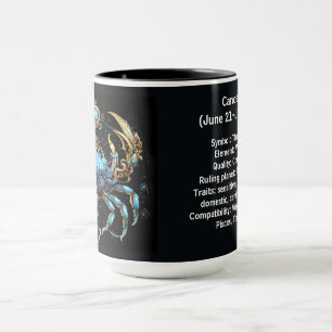 Cancer Zodiac Art for June 21–July 22 Mug