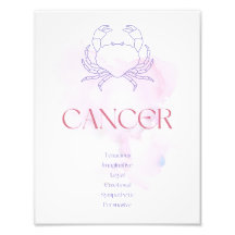 Cancer Zodiac Art Print