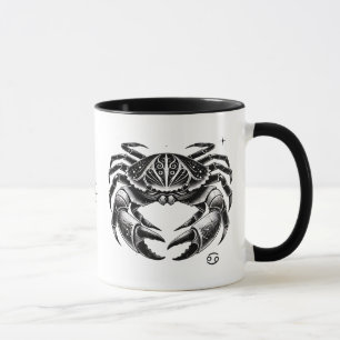 Cancer Zodiac Astrology Gift Crab Design Mug