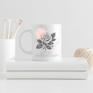 Cancer zodiac birth flower month birthday  coffee mug